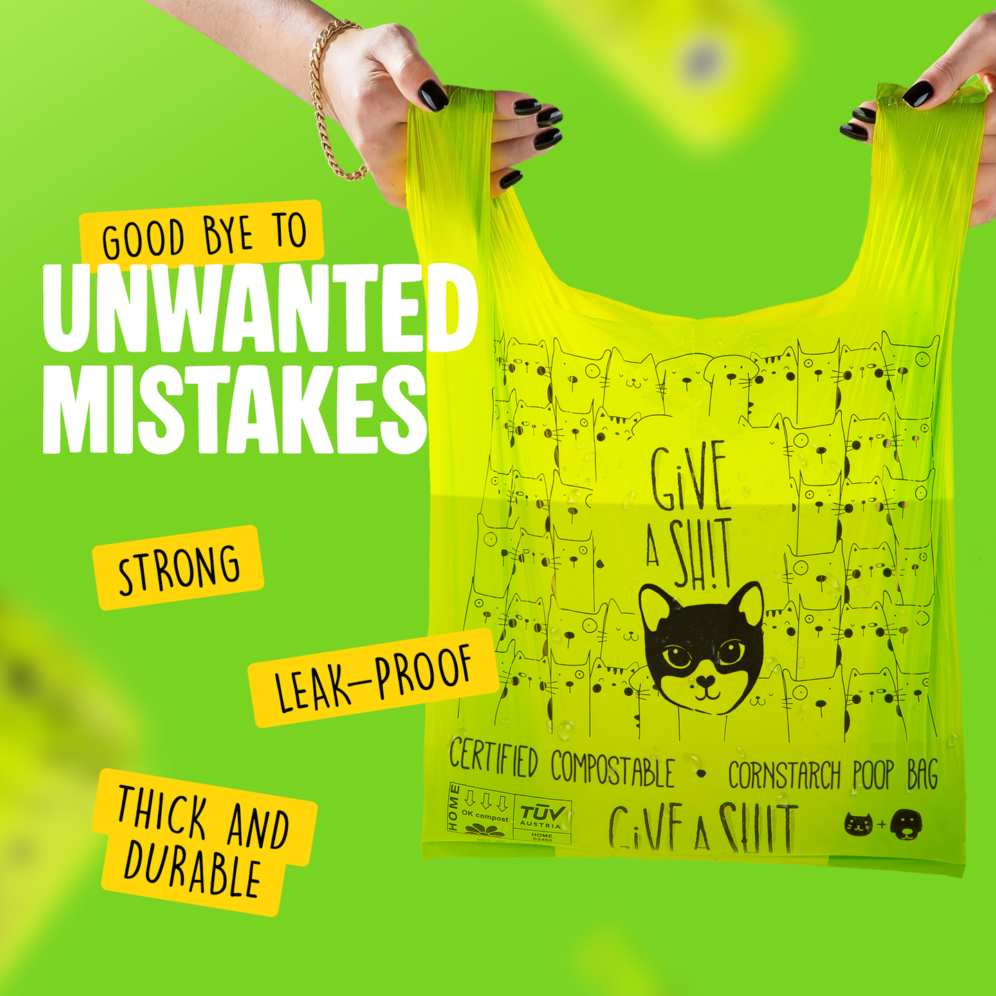 Extra Large Certified Compostable Cat Litter Bags