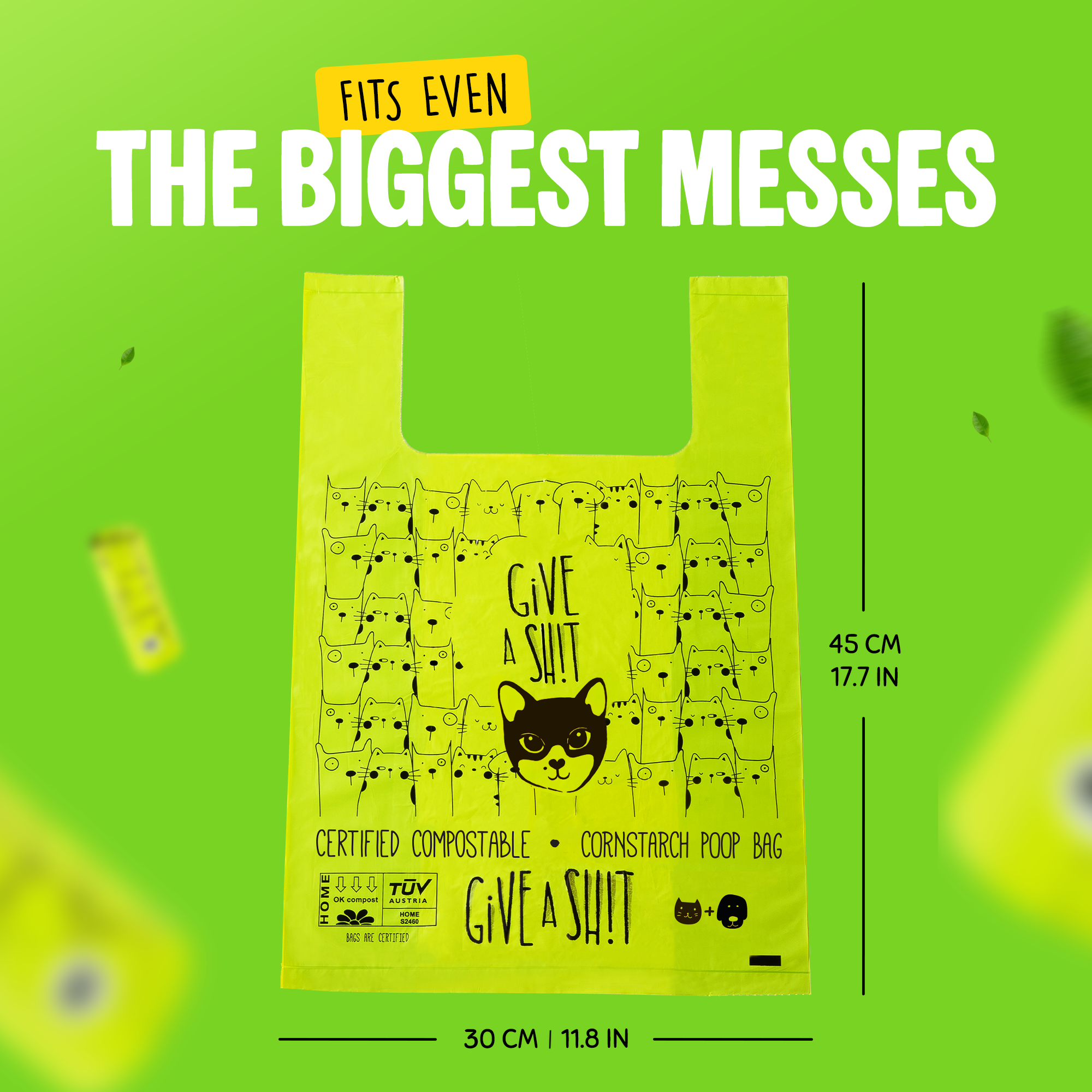 Extra Large Certified Compostable Cat Litter Bags