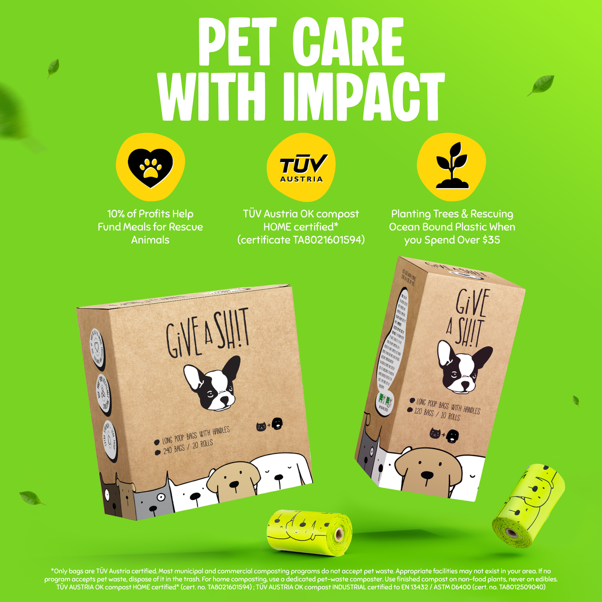 Extra Long Dog Poop Bags with Handles
