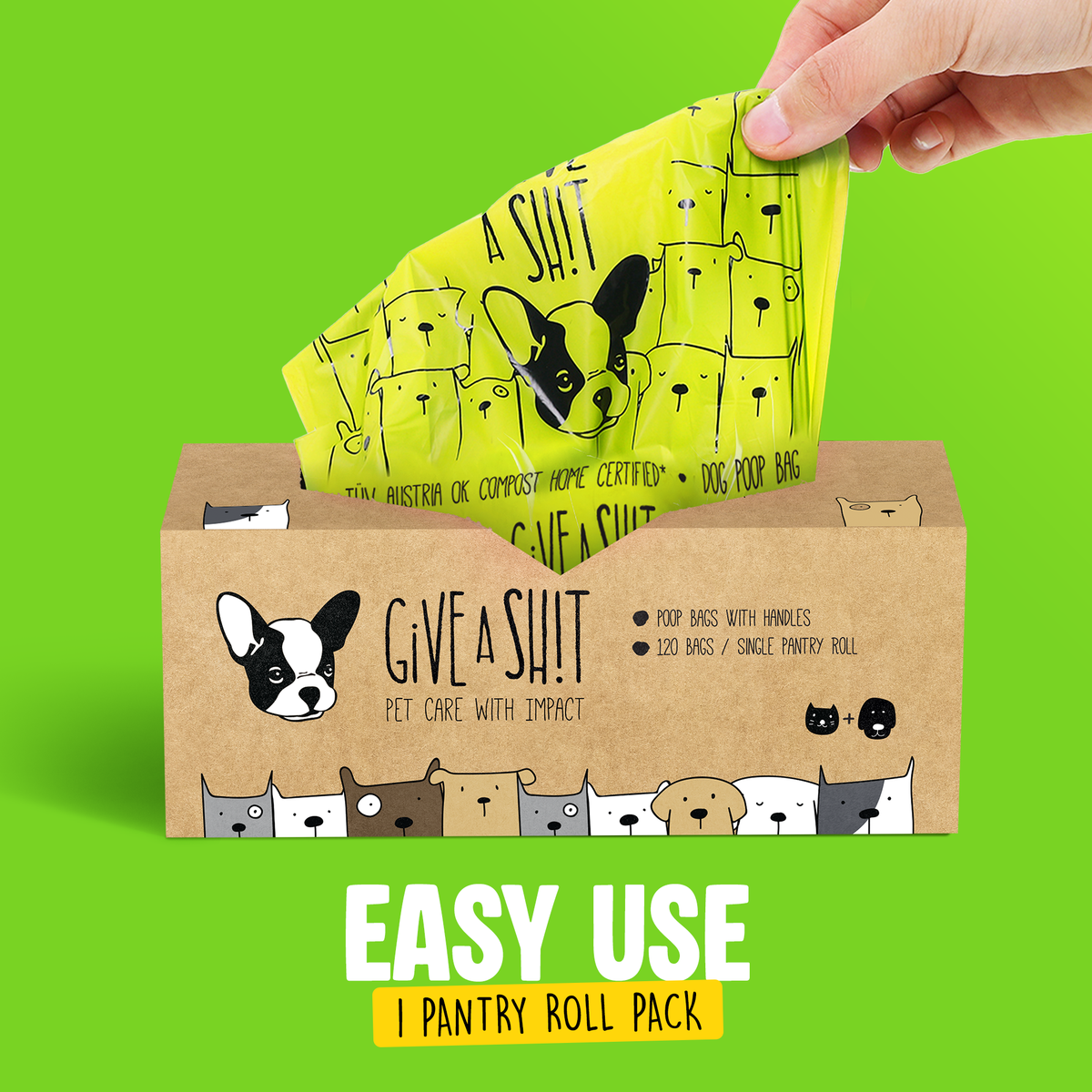 Extra Thick Dog Poop Bags with Handles