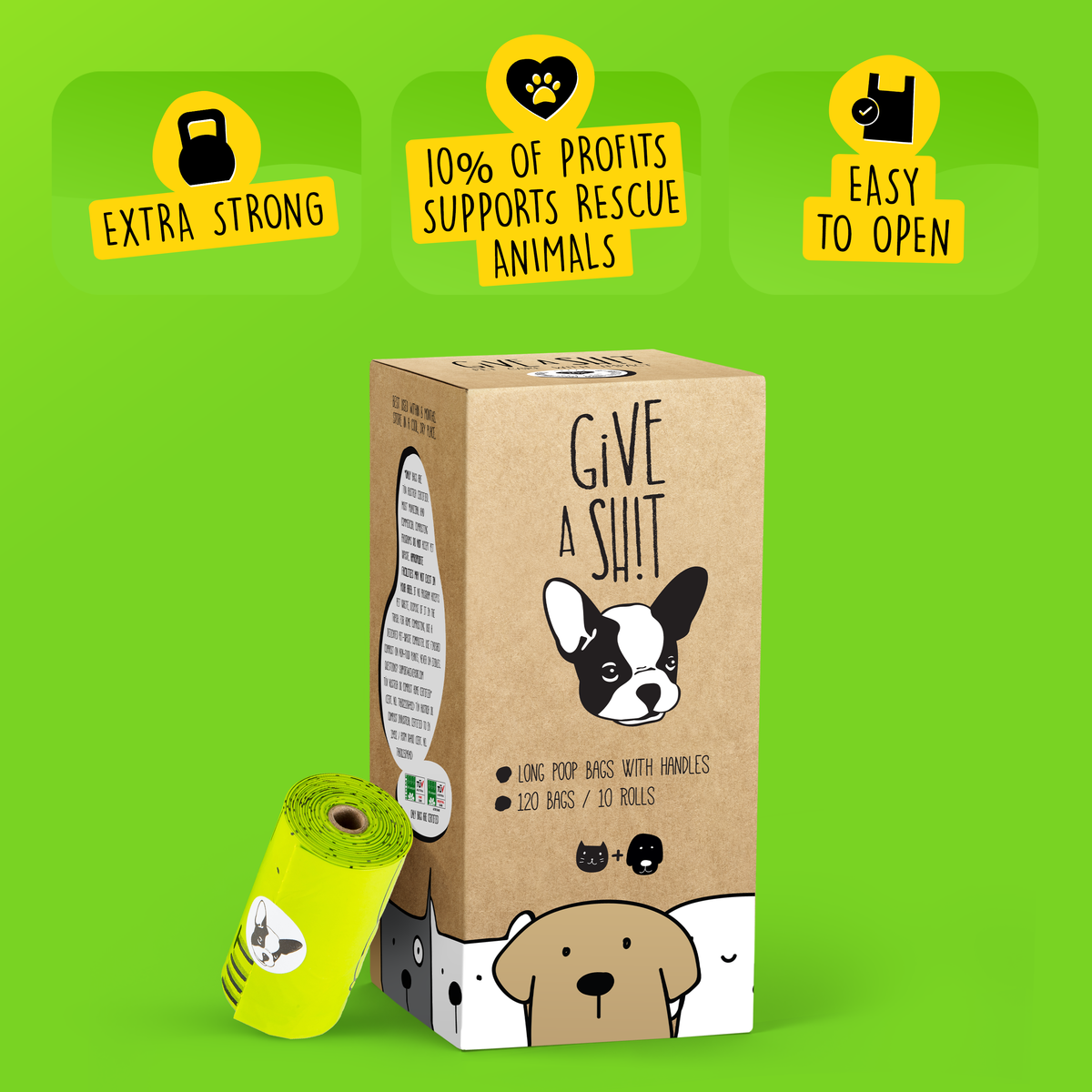 120 Bags (10 rolls × 12 bags)
