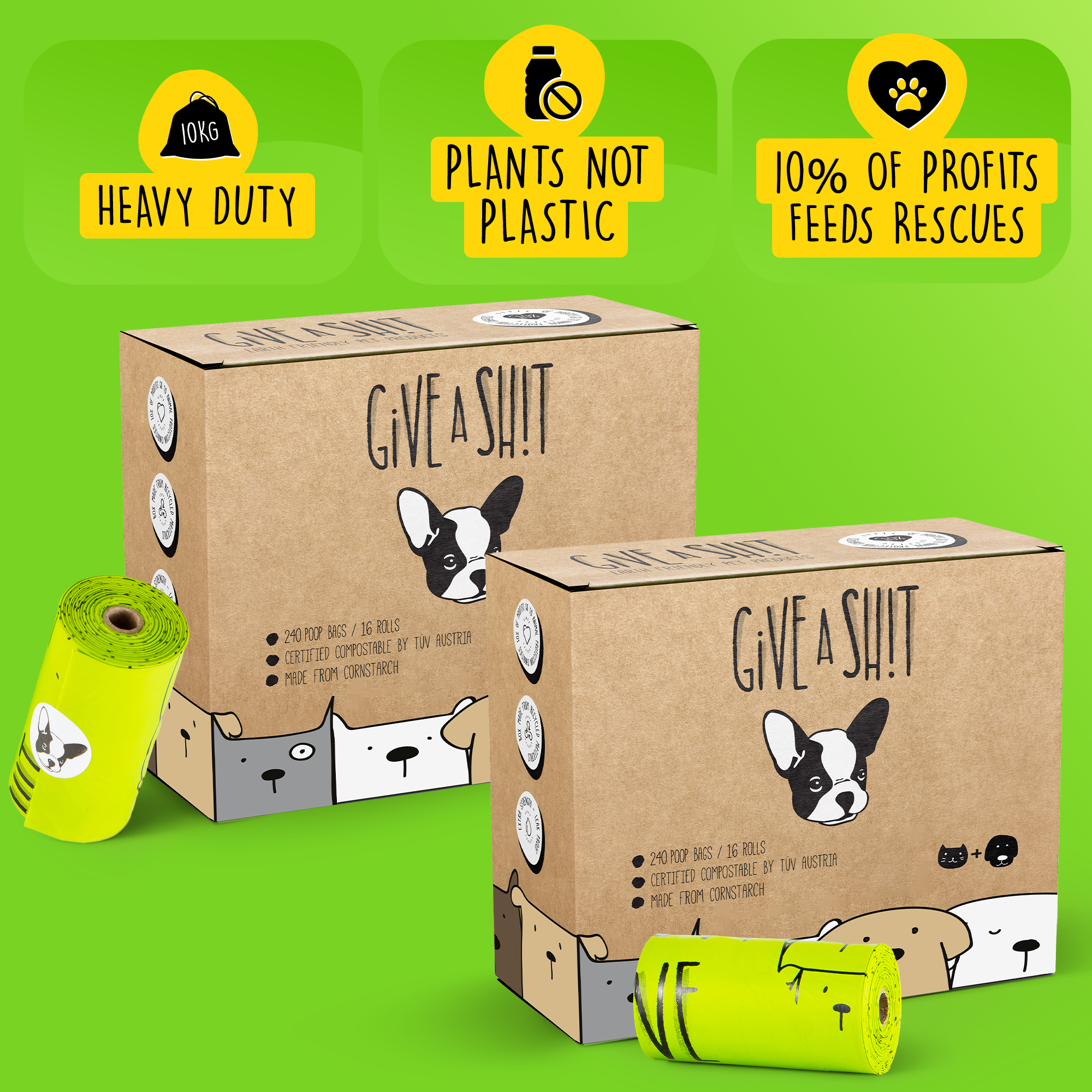 480 Bags (32 rolls x 15 bags)