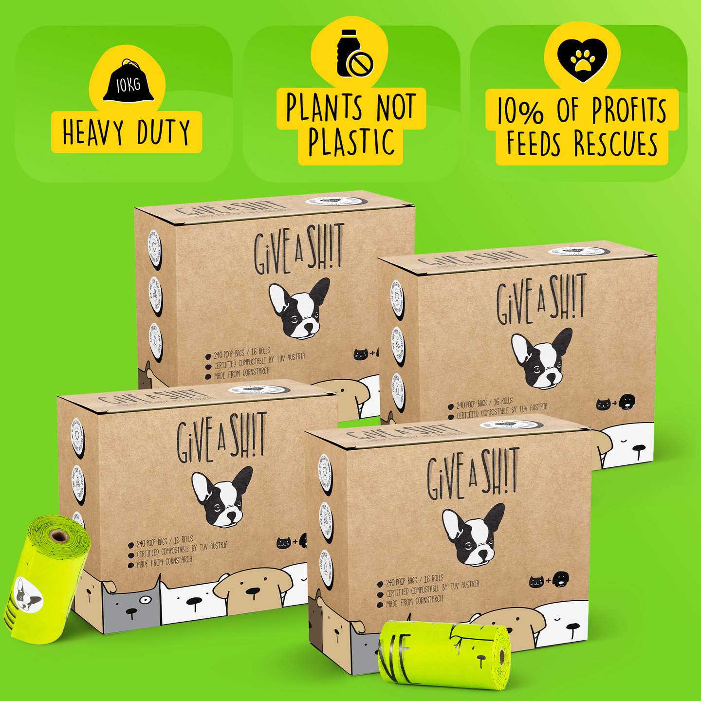 960 Bags (64 rolls x 15 bags)