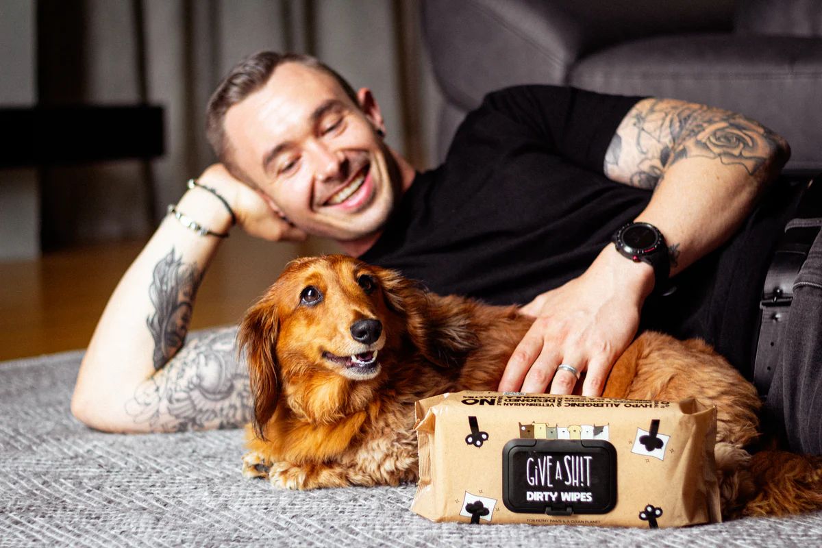 Curtis and Katie, founders of Give a Sh!t